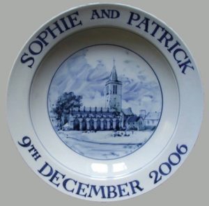 Wedding plate Bespoke