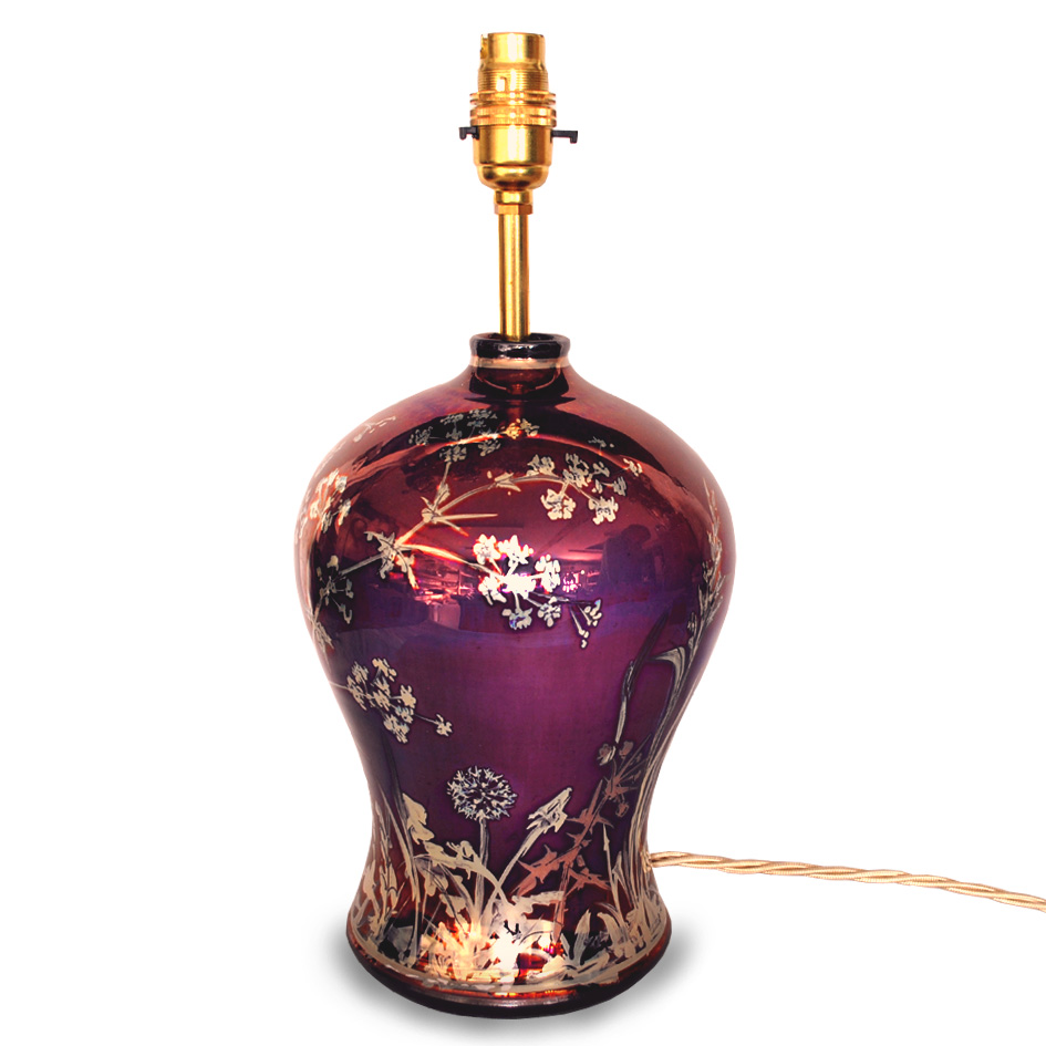 Purple discount lamp base