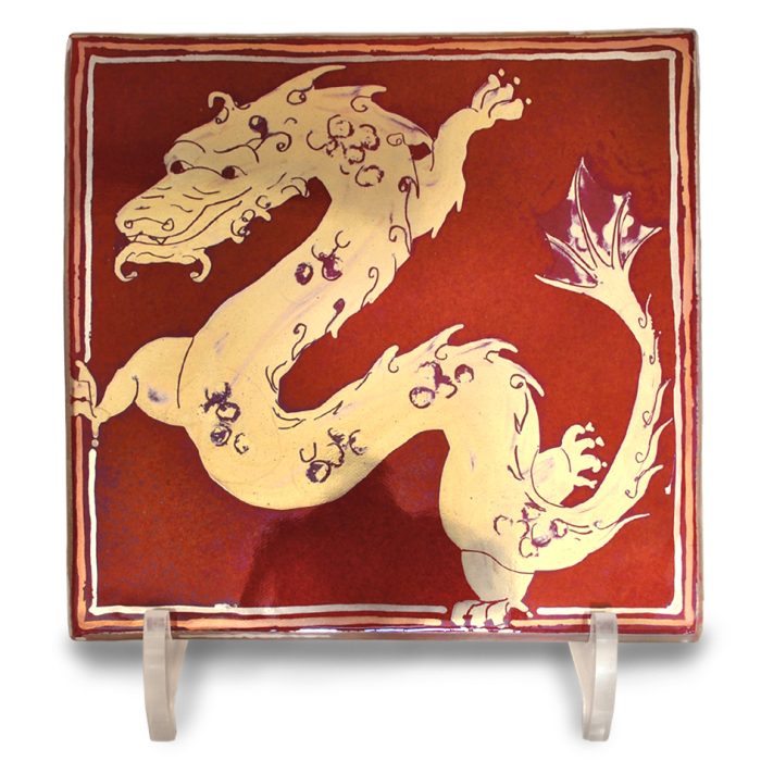 Chinese dragon tile.