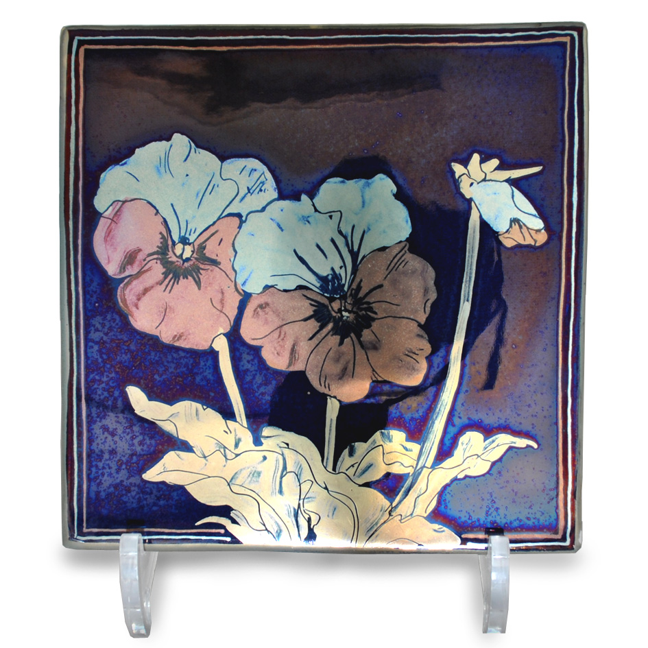 Pansies tile.