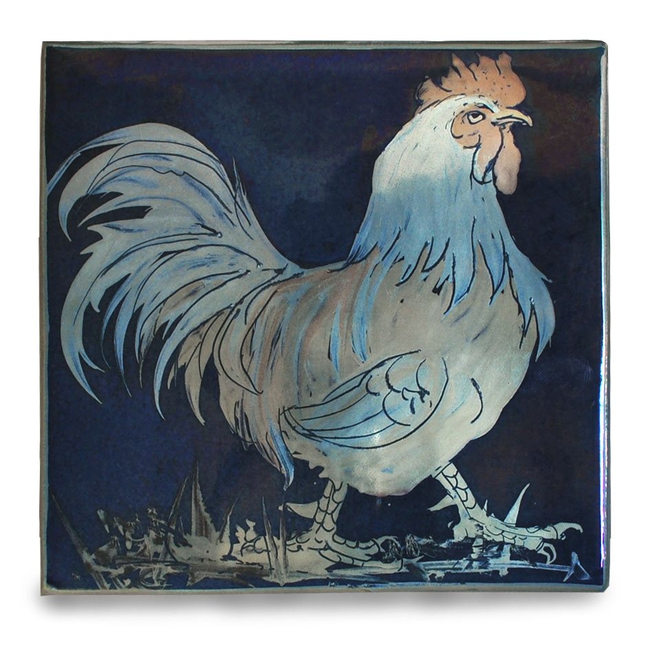 Cockerel tile.